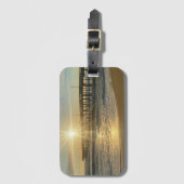 Sonnenaufgang am Virginia Beach Pier Gepäckstück T Gepäckanhänger (Vorderseite Vertikal)