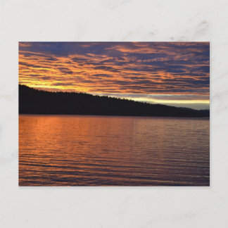 Sonnenaufgang am Washington-See Postkarte