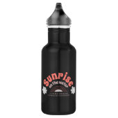 Sonnenaufgang am Wasser Edelstahlflasche (Rechts)