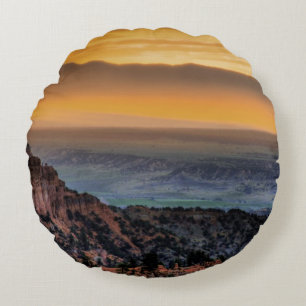 Sonnenaufgang an Bryce Schlucht Rundes Kissen