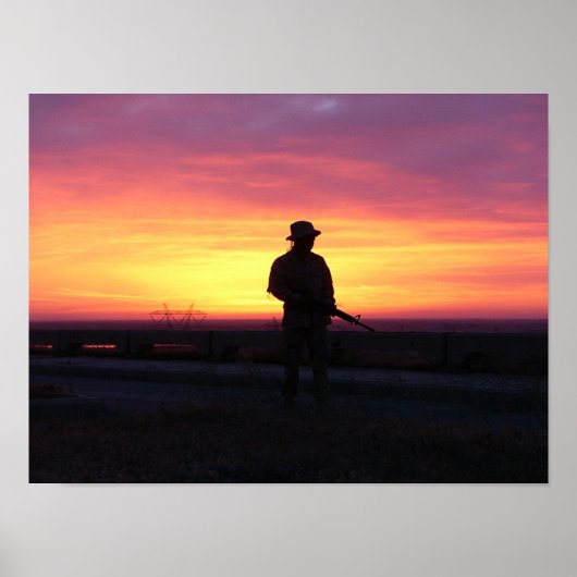 Sonnenaufgang an den Euphraten Poster (Vorne)