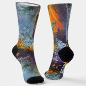 Sonnenaufgang an der Gelben Messerbucht. Socken (Gewinkelt)