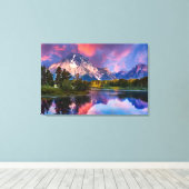 Sonnenaufgang an der Oxbow Bend Leinwanddruck (Insitu (Holzboden))