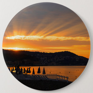 Sonnenaufgang an der Promenade des Anglais Button