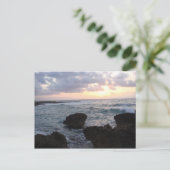 Sonnenaufgang an der Riviera Maya Postkarte (Stehend Vorderseite)