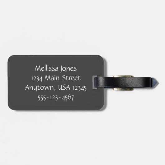 Sonnenaufgang an der texanischen Küste, personalis Gepäckanhänger (Rückseite horizontal)