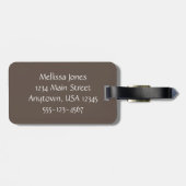 Sonnenaufgang an der texanischen Küste, personalis Gepäckanhänger (Rückseite horizontal)