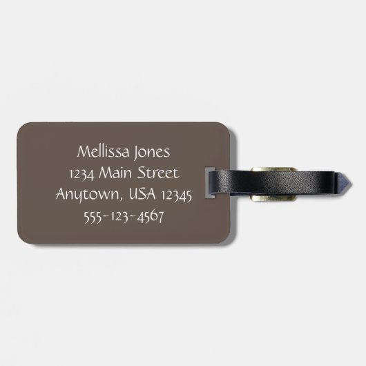 Sonnenaufgang an der texanischen Küste, personalis Gepäckanhänger (Rückseite horizontal)