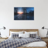 Sonnenaufgang an der Vietnam-Gedenkstätte Leinwanddruck (Insitu (Schlafzimmer))