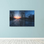 Sonnenaufgang an der Vietnam-Gedenkstätte Leinwanddruck (Insitu (Holzboden))