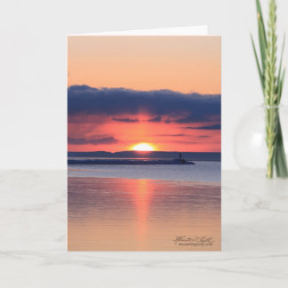 Sonnenaufgang an der Wand Karte