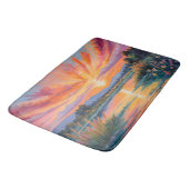 Sonnenaufgang an der Wasserfarbe des Teiches Badematte (Schrägansicht)