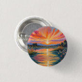 Sonnenaufgang an der Wasserfarbe des Teiches Button (Vorne & Hinten)
