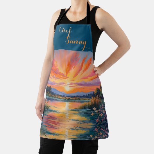 Sonnenaufgang an der Wasserfarbe des Teiches Schürze (InSitu)