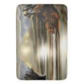 Sonnenaufgang an der Wüste Abstrakte Kunst im Südw Badematte (Vorderseite Vertikal)