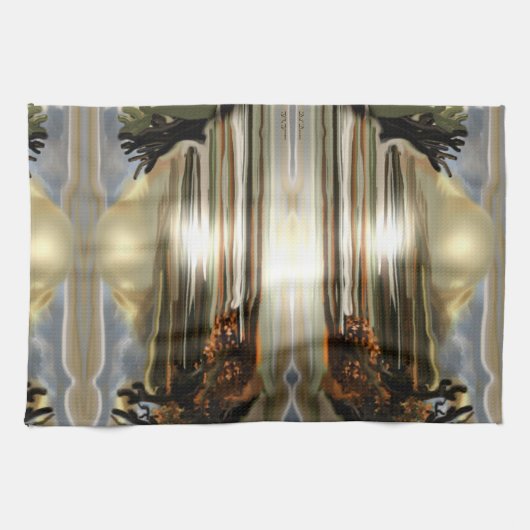 Sonnenaufgang an der Wüste Abstrakte Kunst im Südw Handtuch (Horizontal)