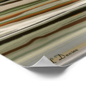 Sonnenaufgang an der Wüste Abstrakte Kunst im Südw Poster (Ecke)