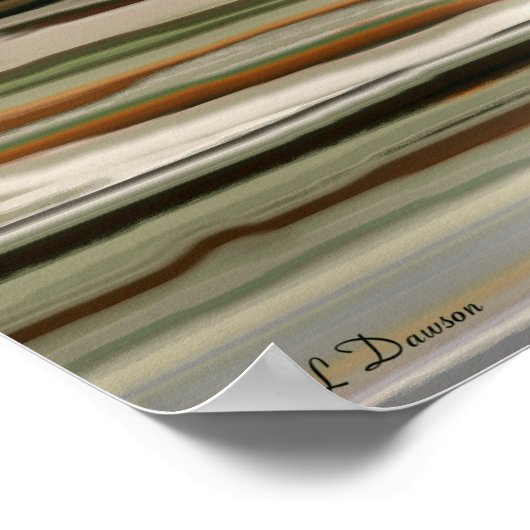 Sonnenaufgang an der Wüste Abstrakte Kunst im Südw Poster (Ecke)