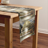 Sonnenaufgang an der Wüste Abstrakte Kunst Kurzer Tischläufer (Beispiel)