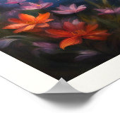 Sonnenaufgang an einer Wildblume Schattenfarbige R Poster (Ecke)