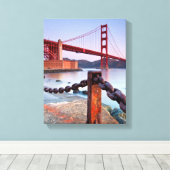 Sonnenaufgang an Fort Point Leinwanddruck (Insitu (Holzboden))