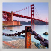 Sonnenaufgang an Fort Point Poster (Vorne)