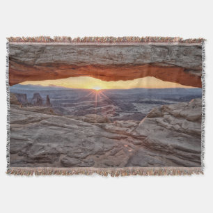 Sonnenaufgang an MESA-Bogen, Canyonlands Decke