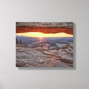 Sonnenaufgang an MESA-Bogen, Canyonlands Leinwanddruck