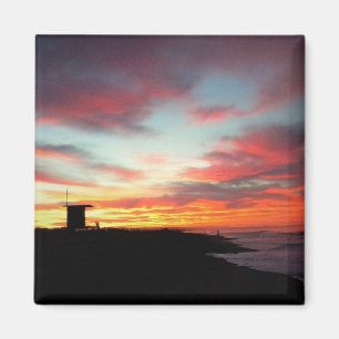 Sonnenaufgang an Newport-Strand, CA Magnet