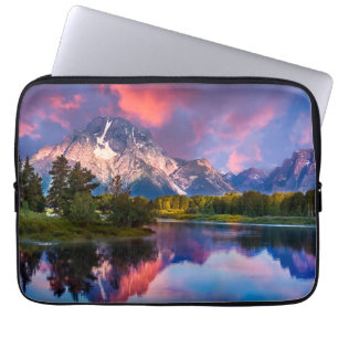 Sonnenaufgang an Oxbow Biegung Laptopschutzhülle