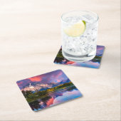 Sonnenaufgang an Oxbow Biegung Rechteckiger Pappuntersetzer (Vor Ort)