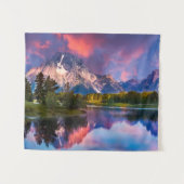 Sonnenaufgang an Oxbow Biegung Wandteppich (Vorderseite (Horizontal))