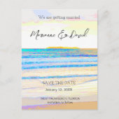 Sonnenaufgang Ankündigung Datum freihalten Postkar (Vorderseite)