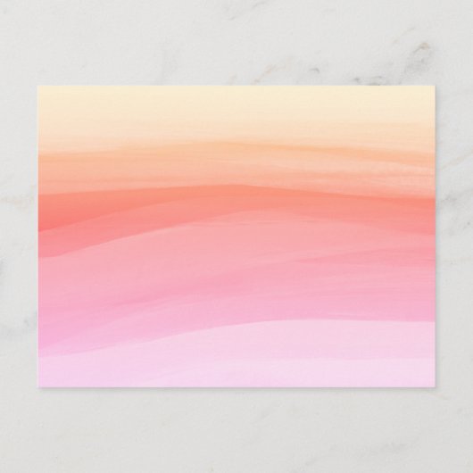 Sonnenaufgang Ankündigung Datum freihalten Postkar (Rückseite)