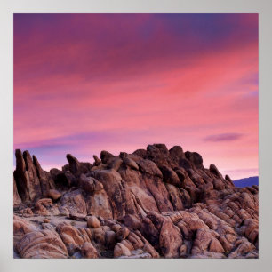 Sonnenaufgang auf Alabama Hills Poster