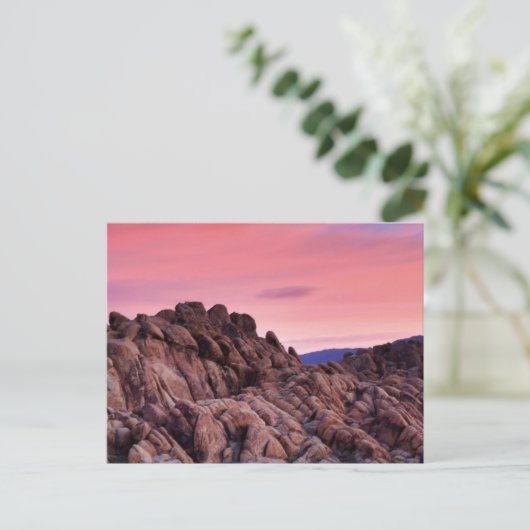 Sonnenaufgang auf Alabama Hills Postkarte (Stehend Vorderseite)