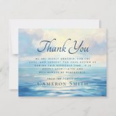 Sonnenaufgang auf Beerdigung Beileid Dankeskarte (Vorderseite)