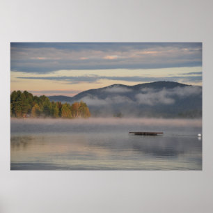 Sonnenaufgang auf Blue Mountain Lake Poster
