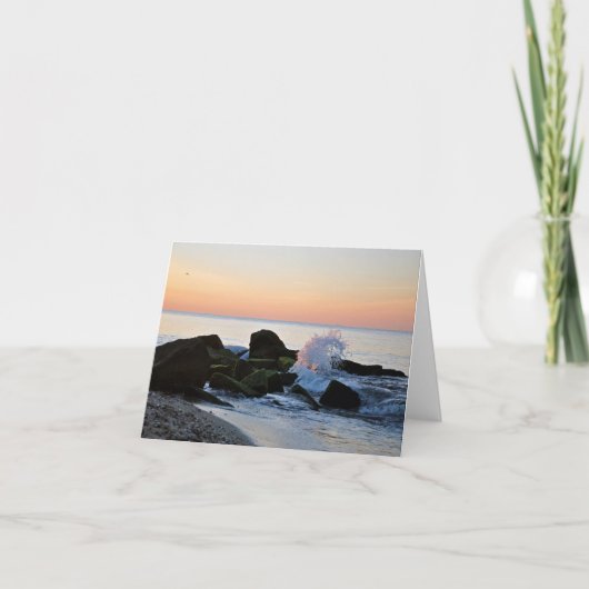 Sonnenaufgang auf Cape Cod Falmouth, MA leeres Karte (Vorderseite)