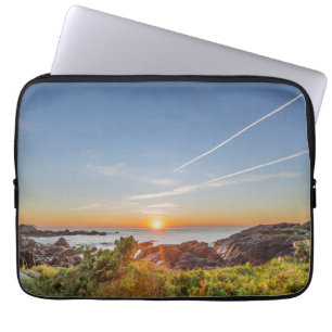 Sonnenaufgang auf dem Armação Strand Laptopschutzhülle