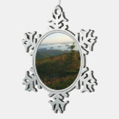 Sonnenaufgang auf dem Cadillac Mountain I Schneeflocken Zinn-Ornament (Rechts)