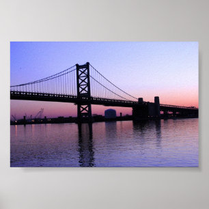 Sonnenaufgang auf dem Delaware Poster