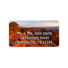 Sonnenaufgang auf dem Grand-View-Weg am Monument O Adressaufkleber