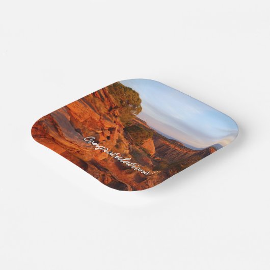 Sonnenaufgang auf dem Grand-View-Weg am Monument O Pappteller (Gewinkelt)