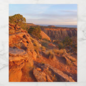 Sonnenaufgang auf dem Grand-View-Weg am Monument O Weinetikett (Einzelnes Label)