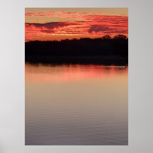 Sonnenaufgang auf dem Koronisee Poster (Vorne)