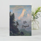 Sonnenaufgang auf dem Matterhorn-Elopement Einladung (Stehend Vorderseite)