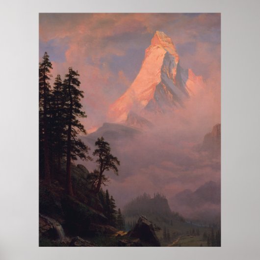 Sonnenaufgang auf dem Matterhorn Poster (Vorne)