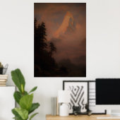 Sonnenaufgang auf dem Matterhornafter 1875 - Poster (Heimbüro)