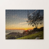 Sonnenaufgang auf dem Strand Armação, Brasilien Puzzle (Horizontal)